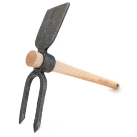 1111 - Puutarhakoura 2-piikkinen - 40 cm tuhkakangas